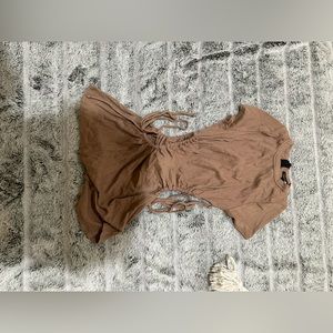 Fashion Nova Women’s Romper - Brown/Tan